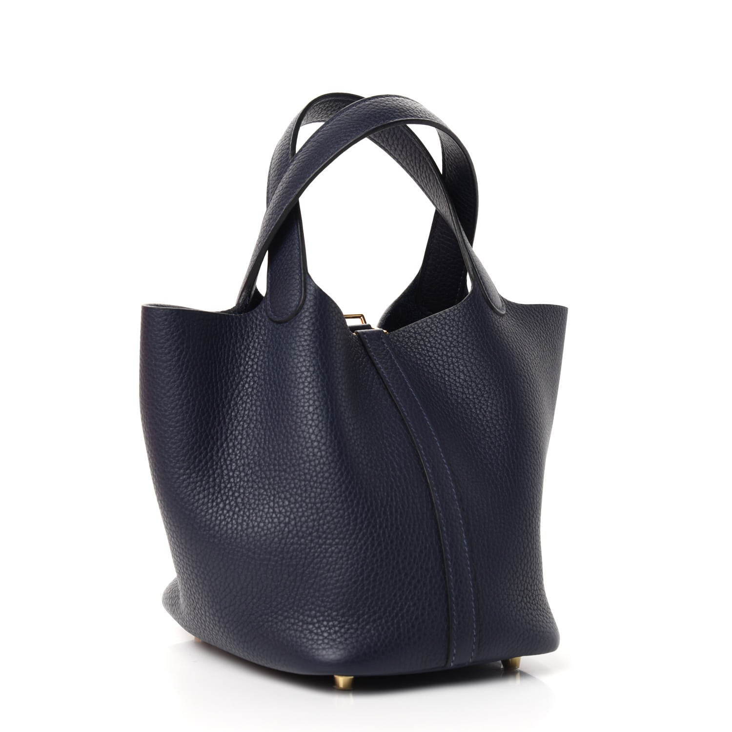 Hermes Taurillon Clemence Picotin Lock 18 PM Bleu Nuit 3 of 10