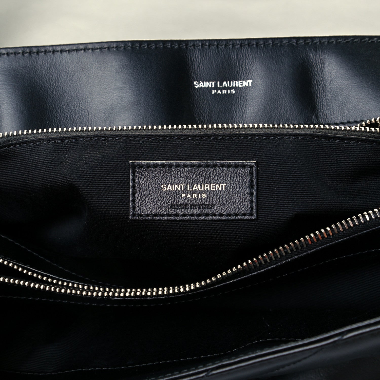 Saint Laurent Calfskin Y Quilted Monogram Large Loulou Chain Satchel Black 7 of 11