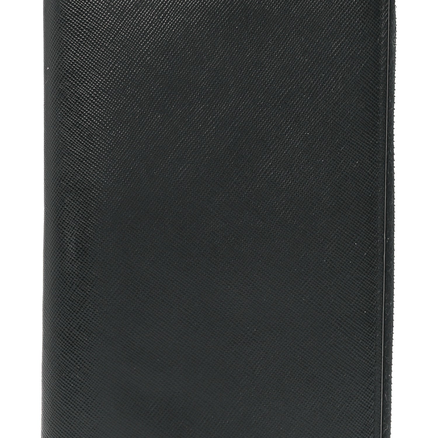 Prada Saffiano Large Zip Around Travel Wallet Black 8 of 13