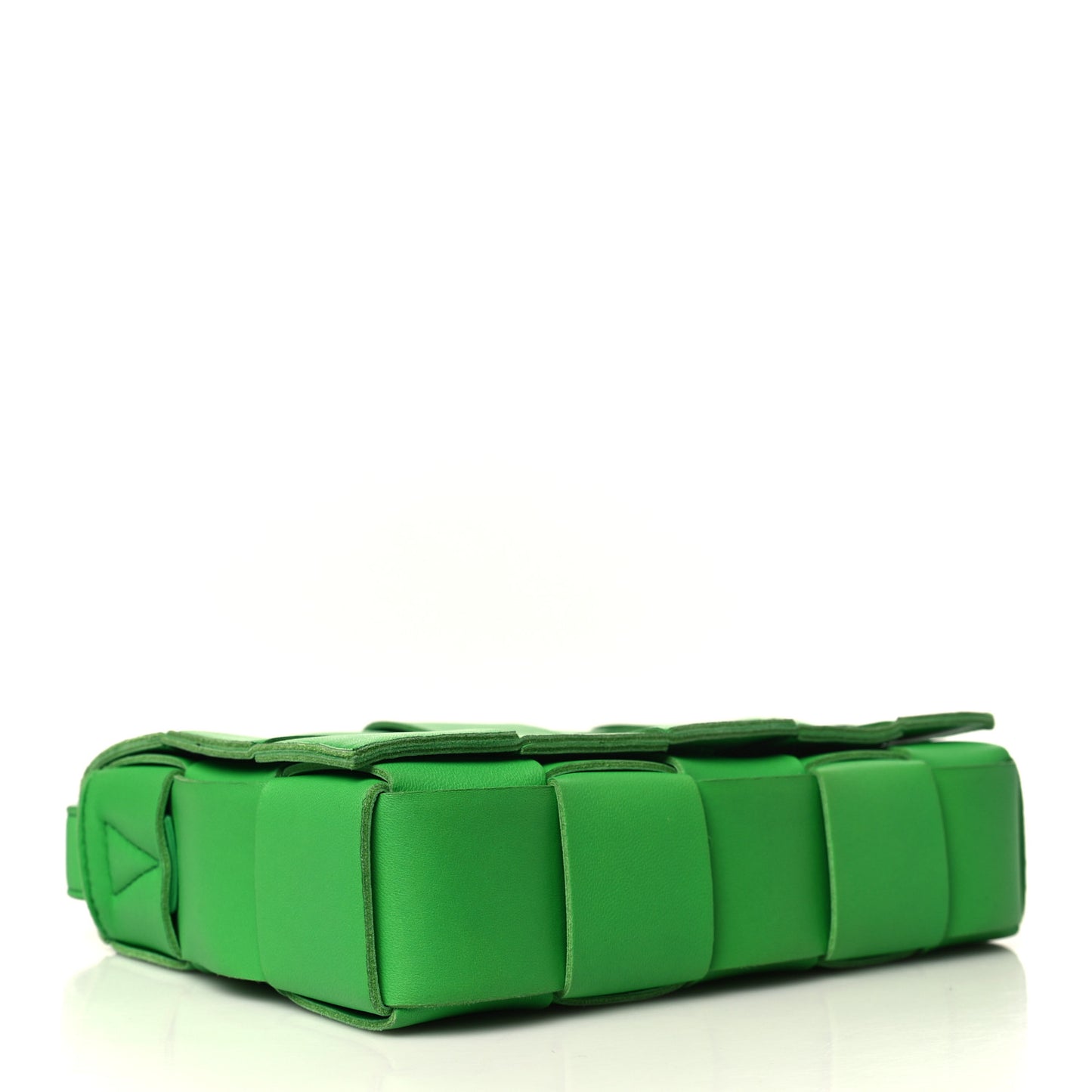 Lambskin Maxi Intrecciato Cassette Crossbody Bag Parakeet