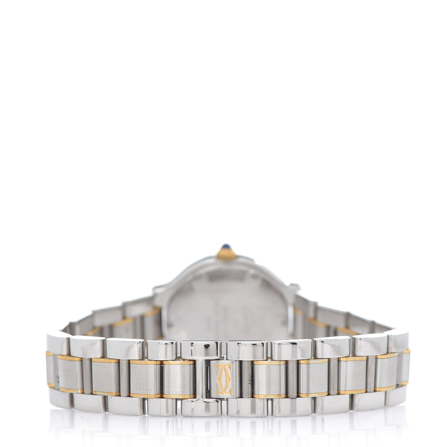 Stainless Steel 18K Yellow Gold 28mm Must De 21 Quartz Watch