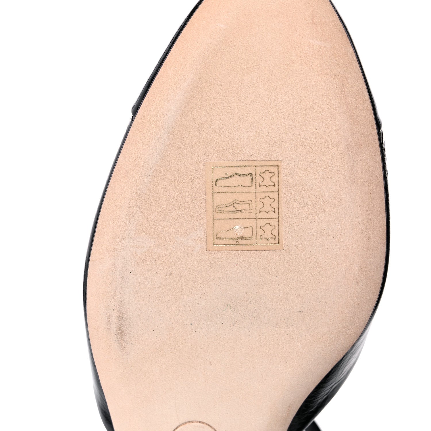 Chanel Glazed Calfskin Patent Cap Toe CC Mary Jane Flats 36.5 Black 6 of 10