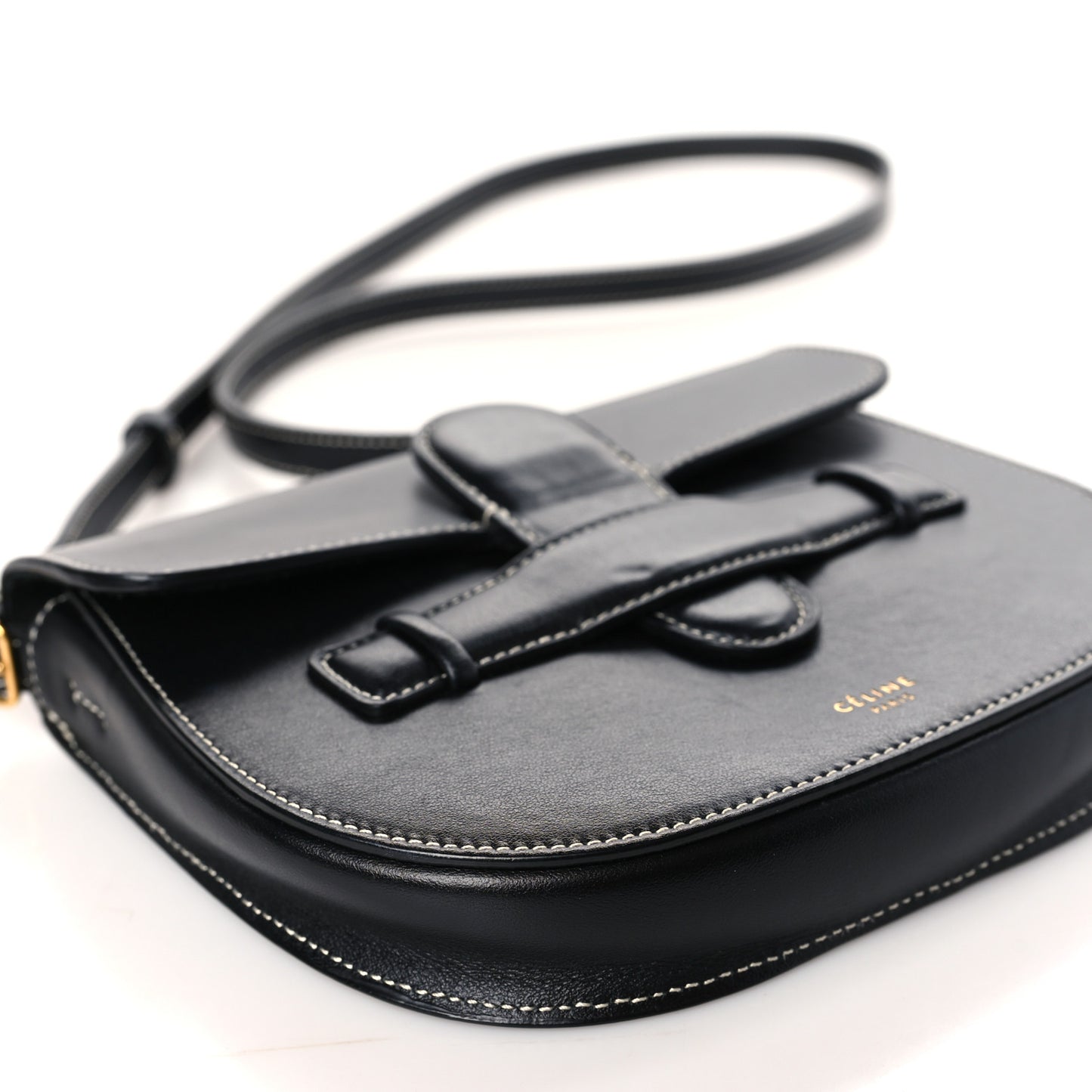 Smooth Calfskin Mini Symmetrical Bag Black