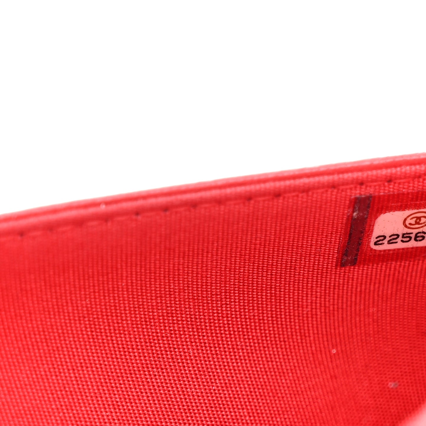 Sheepskin Quilted Mademoiselle Vintage Wallet On Chain WOC Red