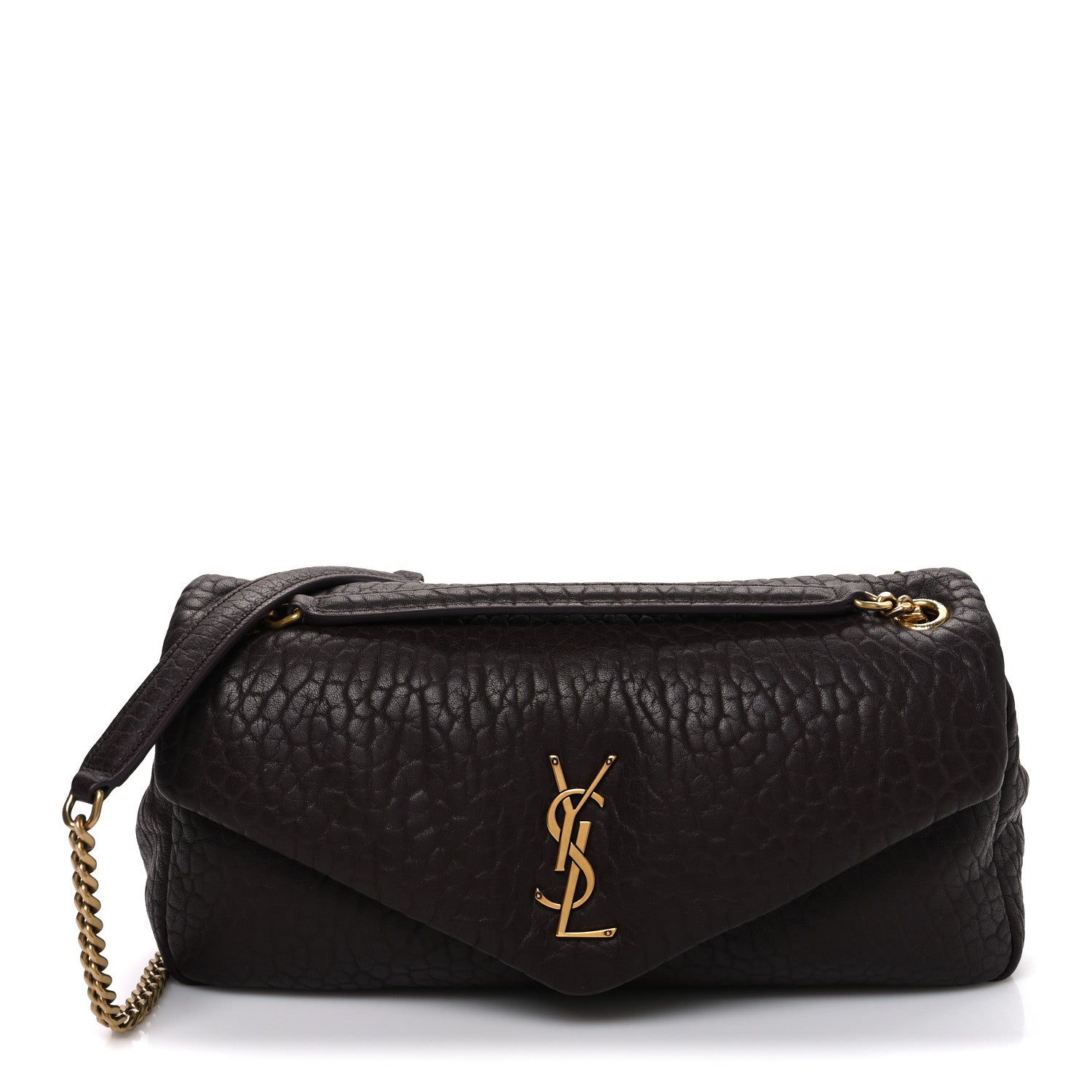 Saint Laurent Grained Lambskin Medium Calypso Dark Currant 1860797