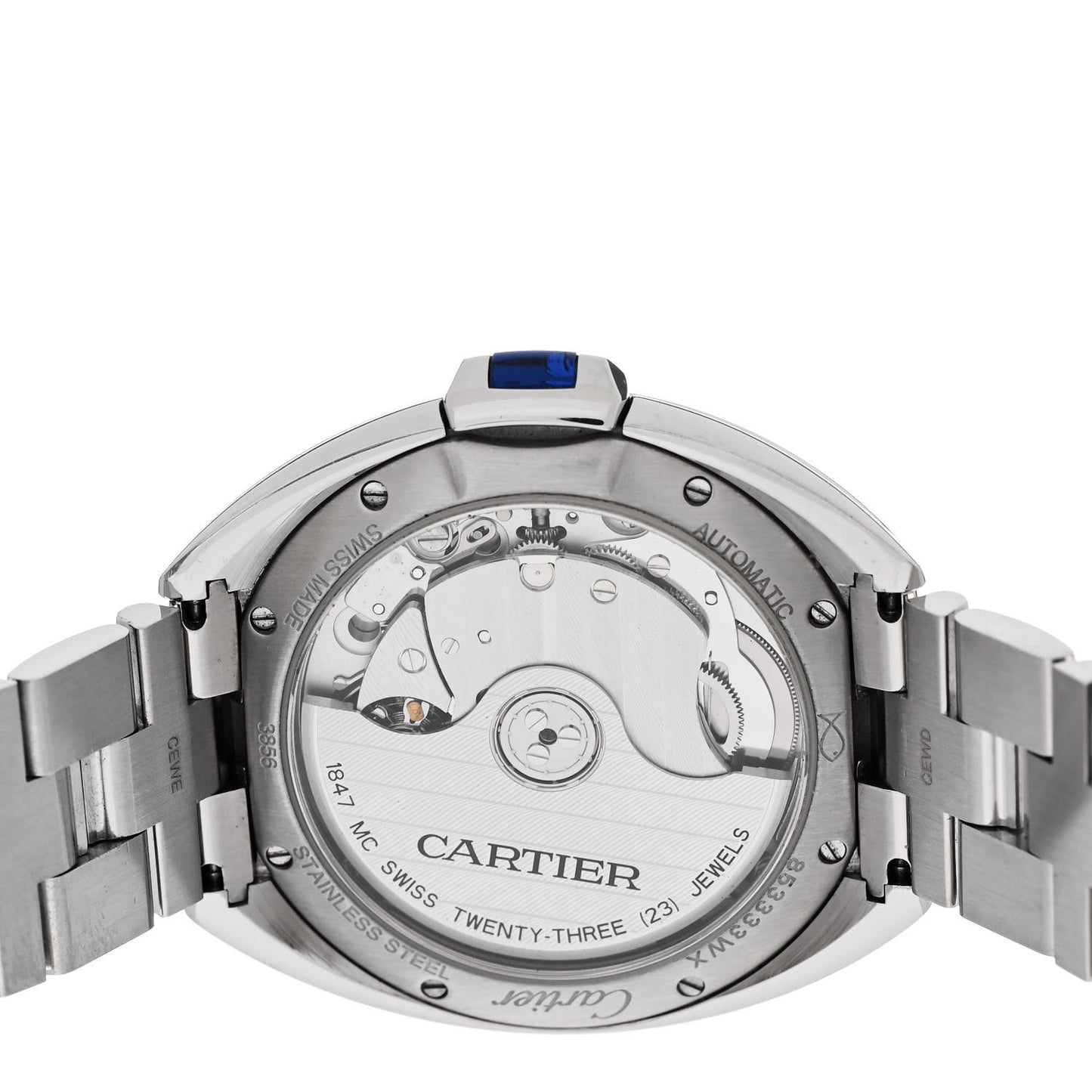 Stainless Steel 35mm Cle De Cartier Automatic Watch