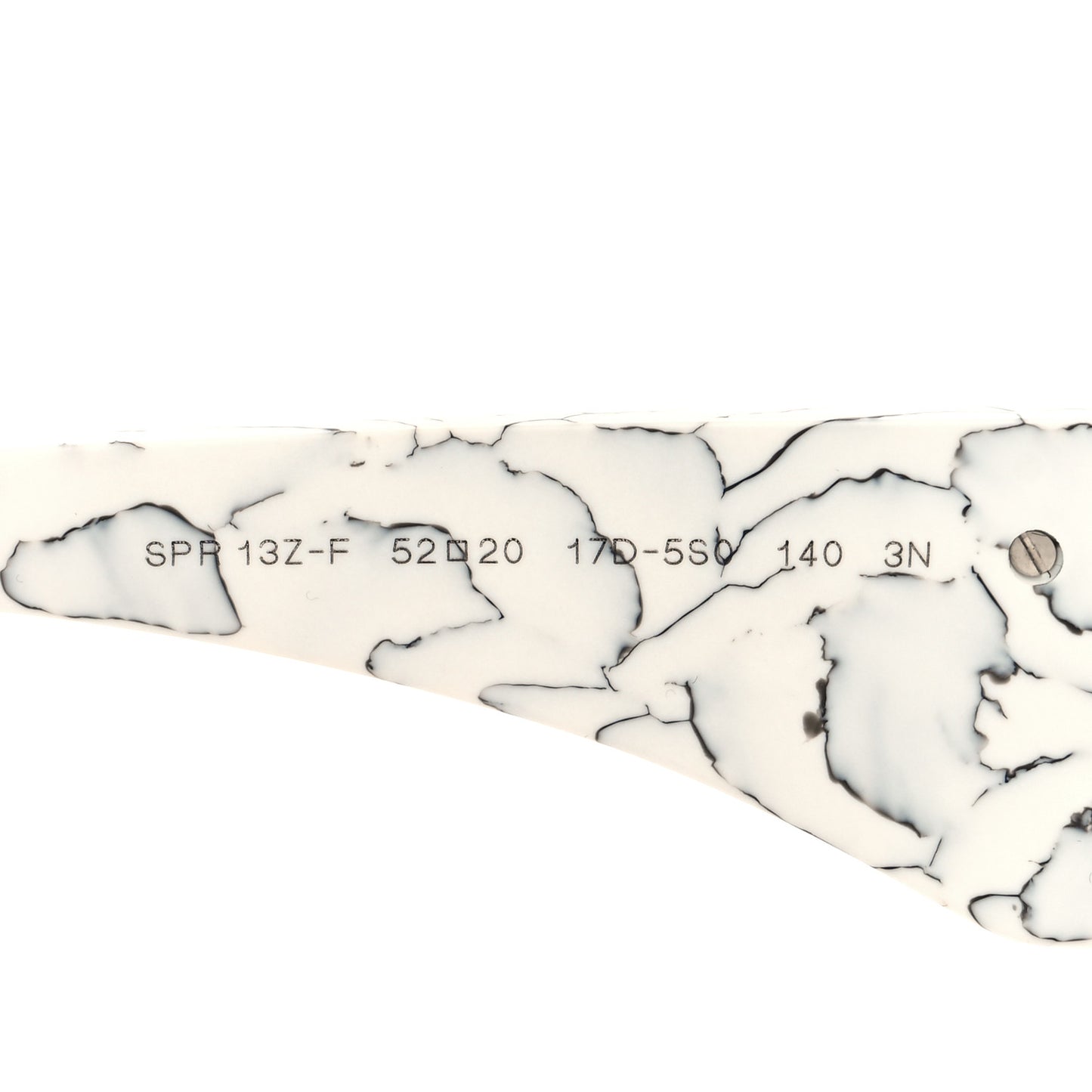 Acetate Symbole Sunglasses SPR 13Z White Marble