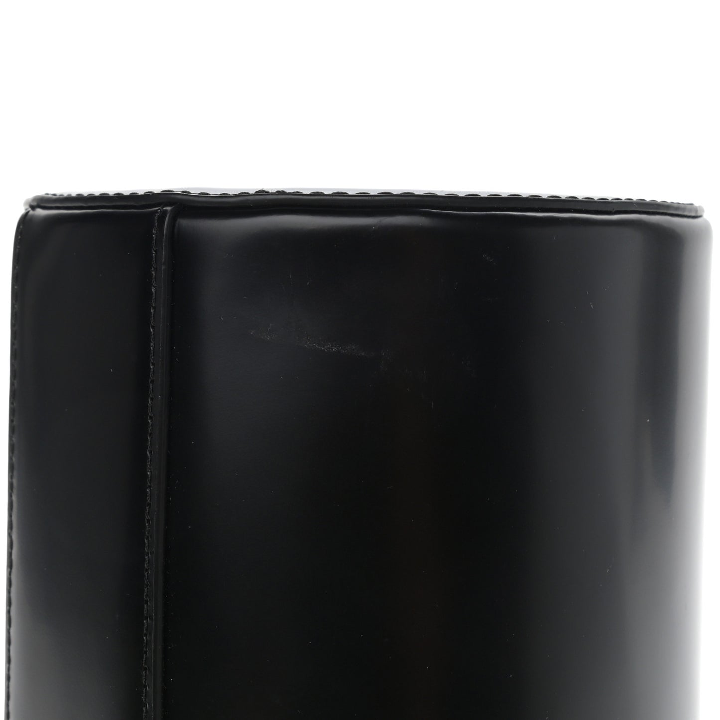 Smooth Calfskin Mini Soleil Barrel Bag Black