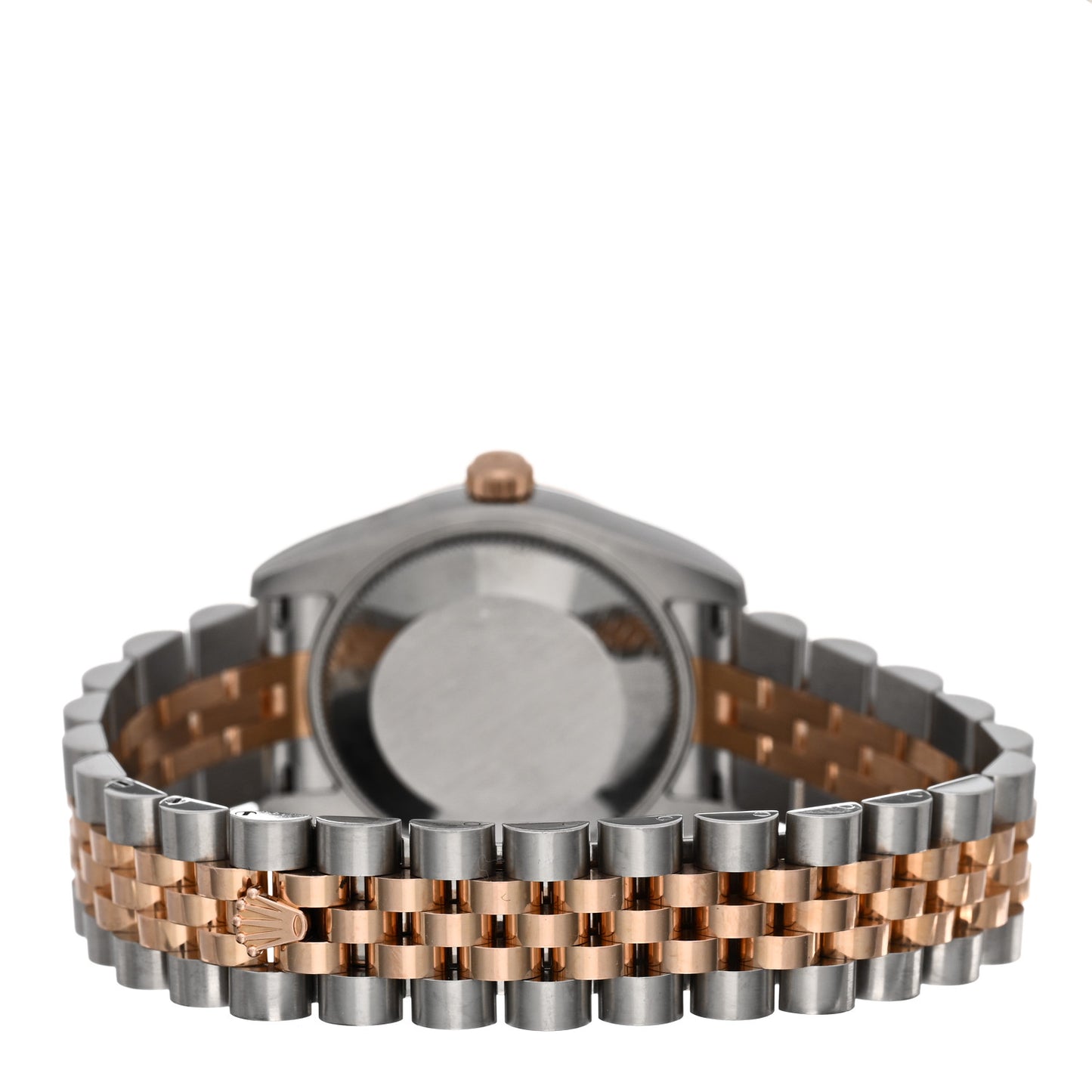 Stainless Steel 18K Everose Gold Diamond 31mm Oyster Perpetual Datejust Watch Black 178271