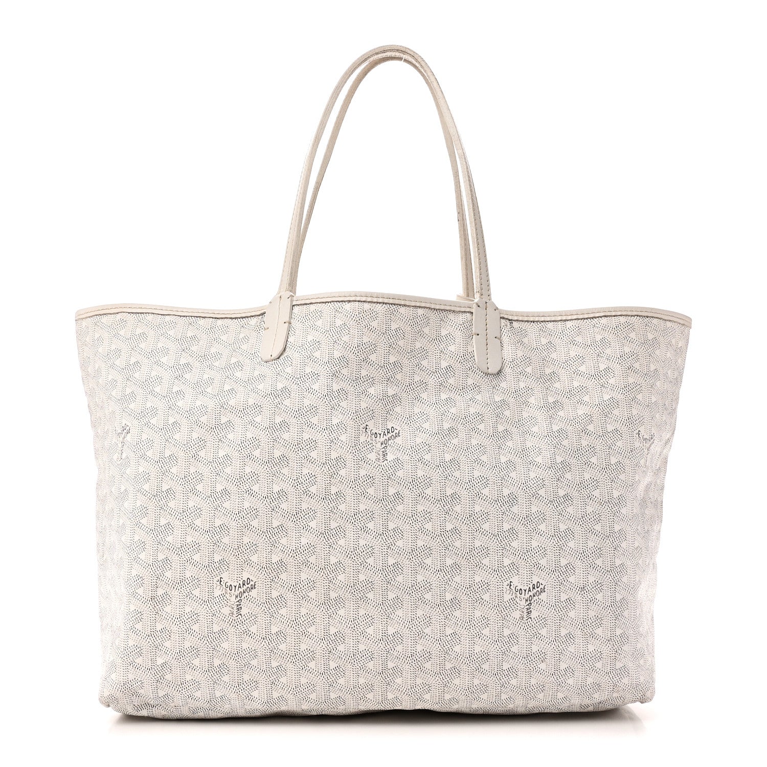 Goyard Goyardine Saint Louis PM White 1907819 – FASHIONPHILE