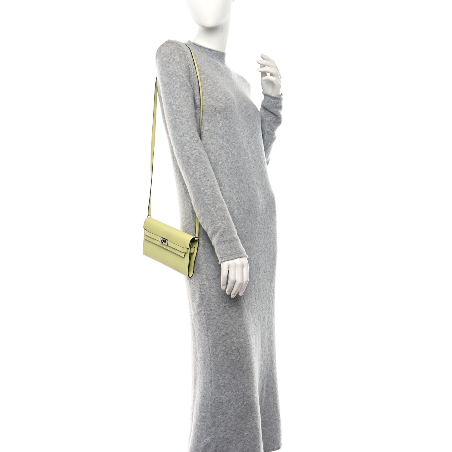 Chevre Mysore Kelly Wallet To Go Jaune Bourgeon