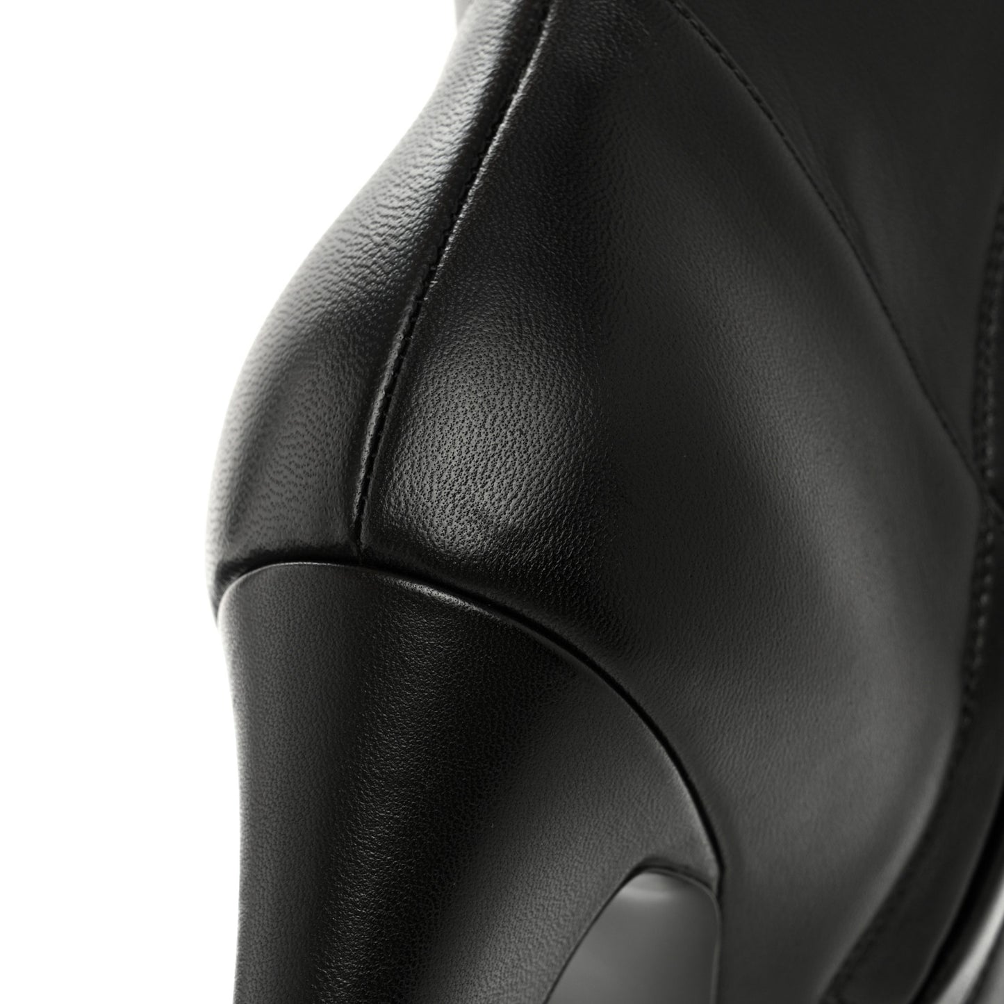 Lambskin High Boots 37 Black