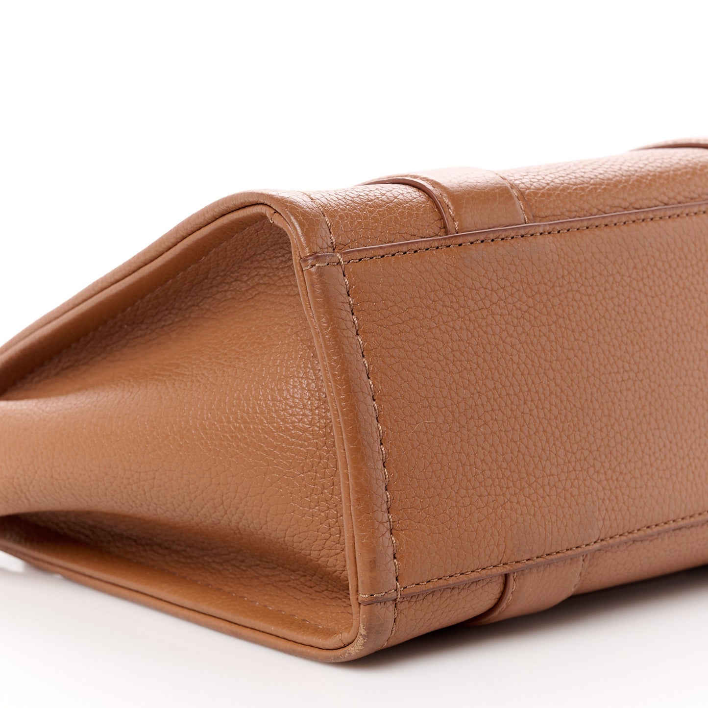 Grained Calfskin Small The Tote Bag Argan Oil
