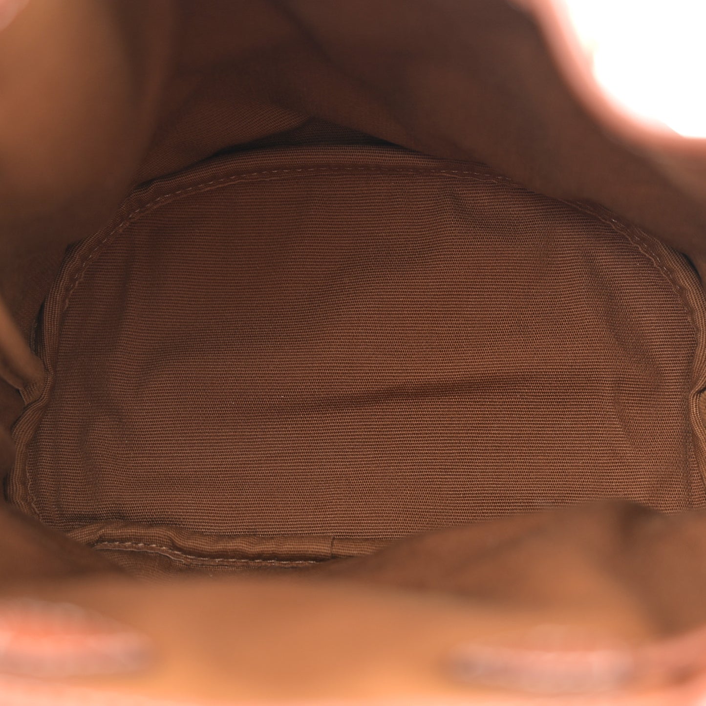 Triomphe Canvas Calfskin Mini Folco Backpack Tan