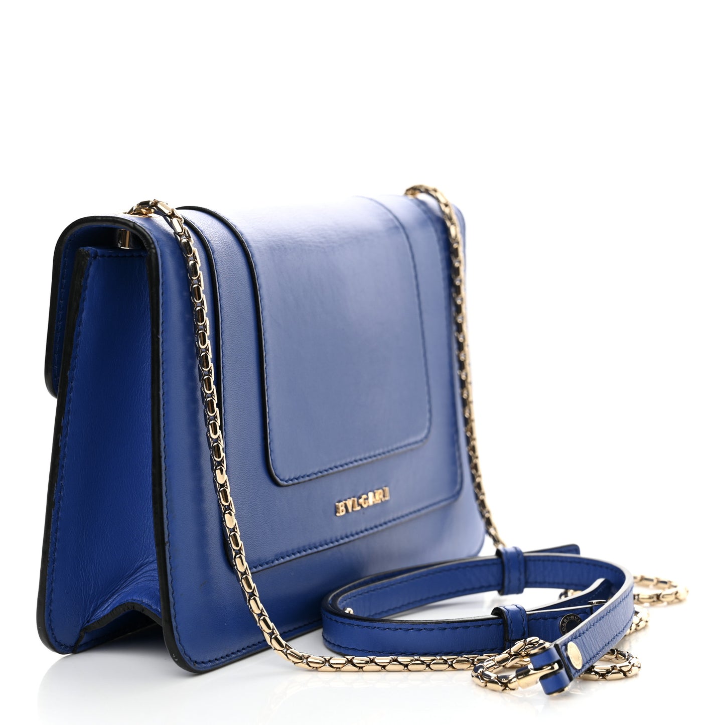 Calfskin Serpenti Forever Crossbody Bag Blue