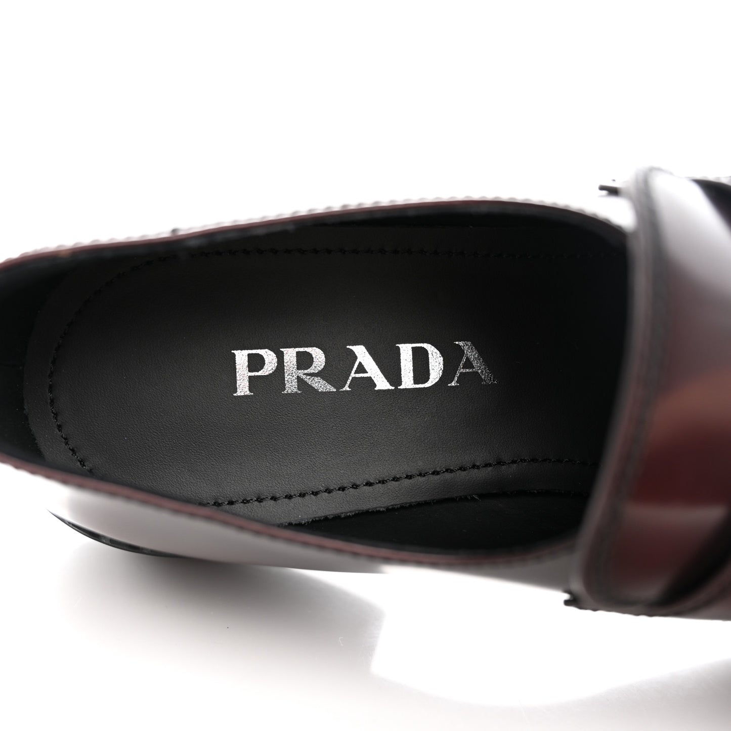 Spazzolato Metal Triangle Logo 50mm Loafers 39 Bruciatio Fume
