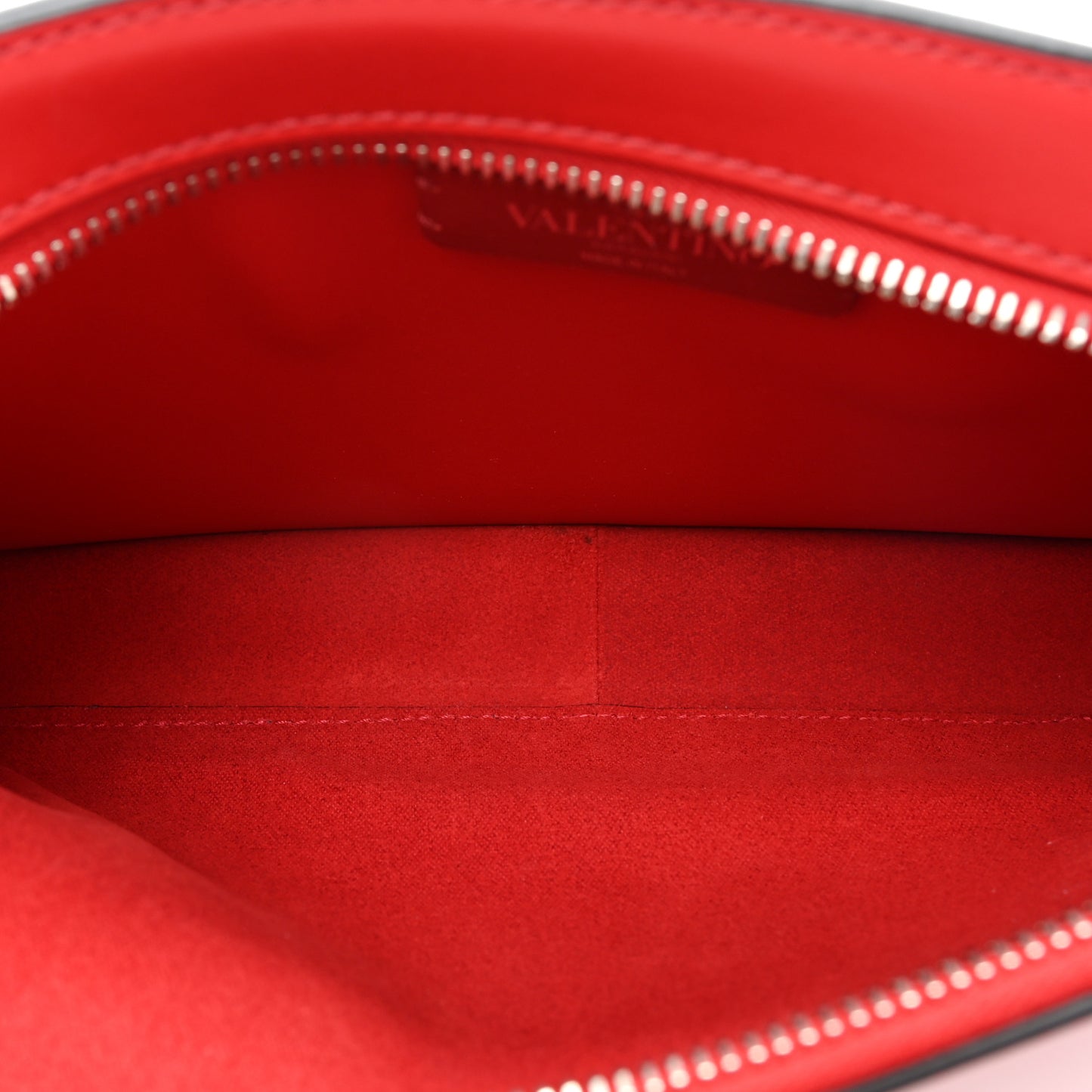 Calfskin Mens VLTN Belt Bag Pure Red Black
