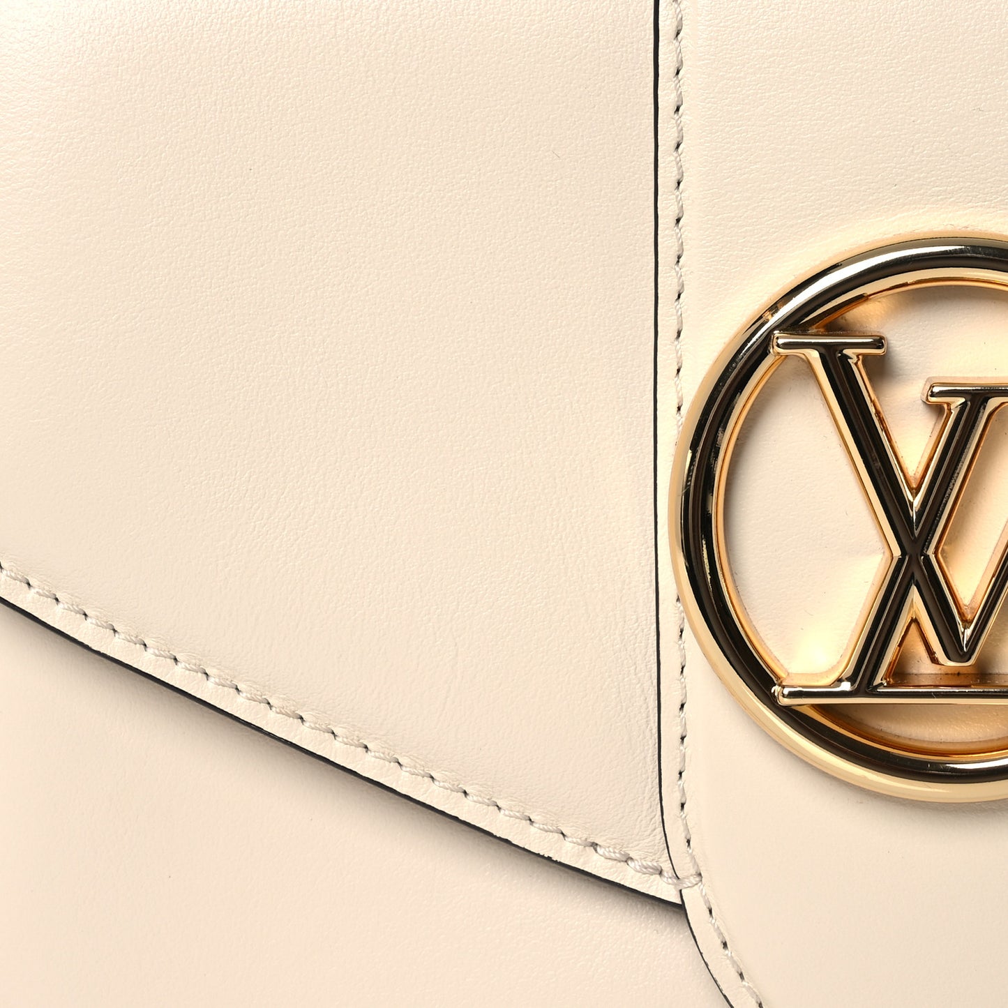 Smooth Calfskin LV Pont 9 Cream