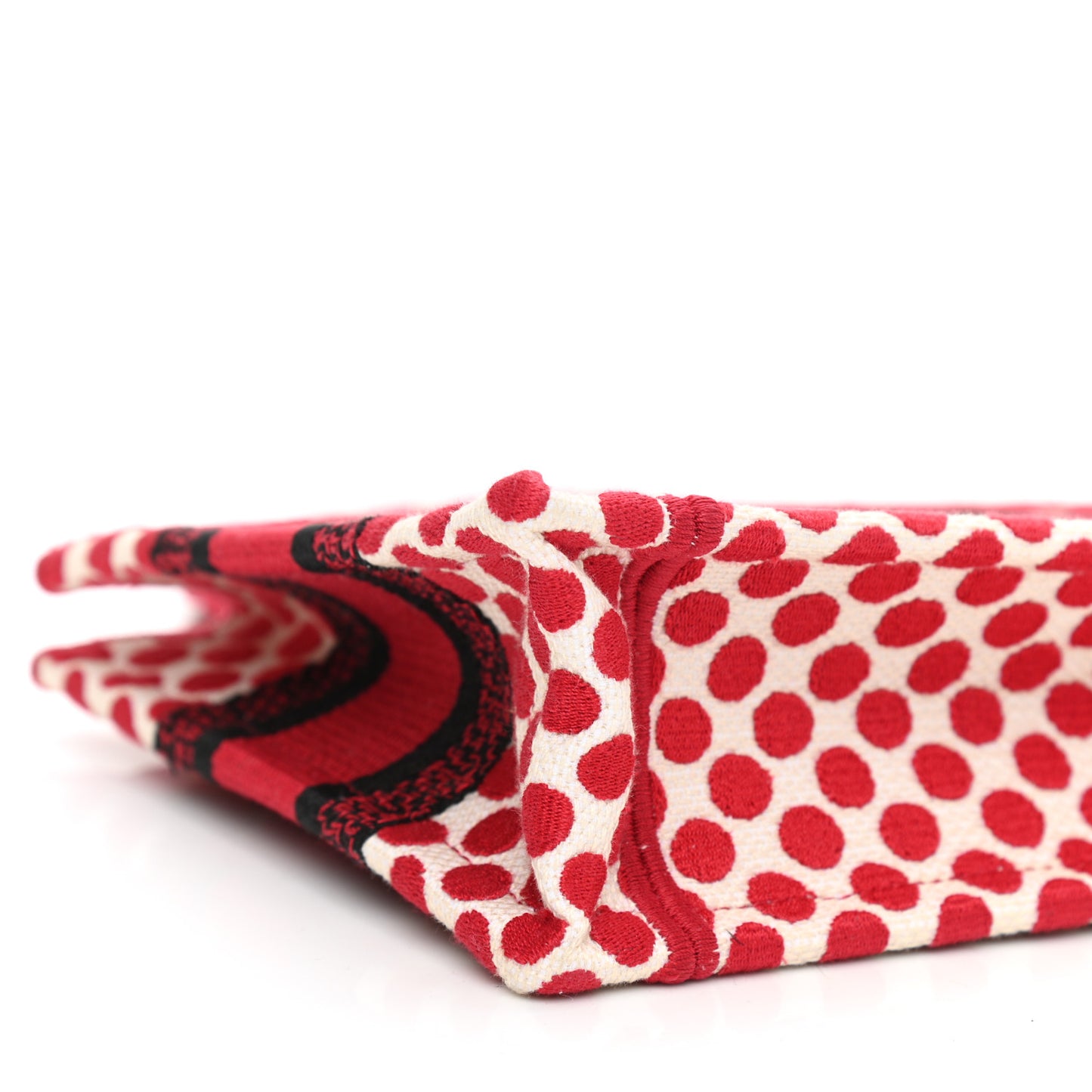 Canvas DiorAmour Dots Mini Book Tote Red