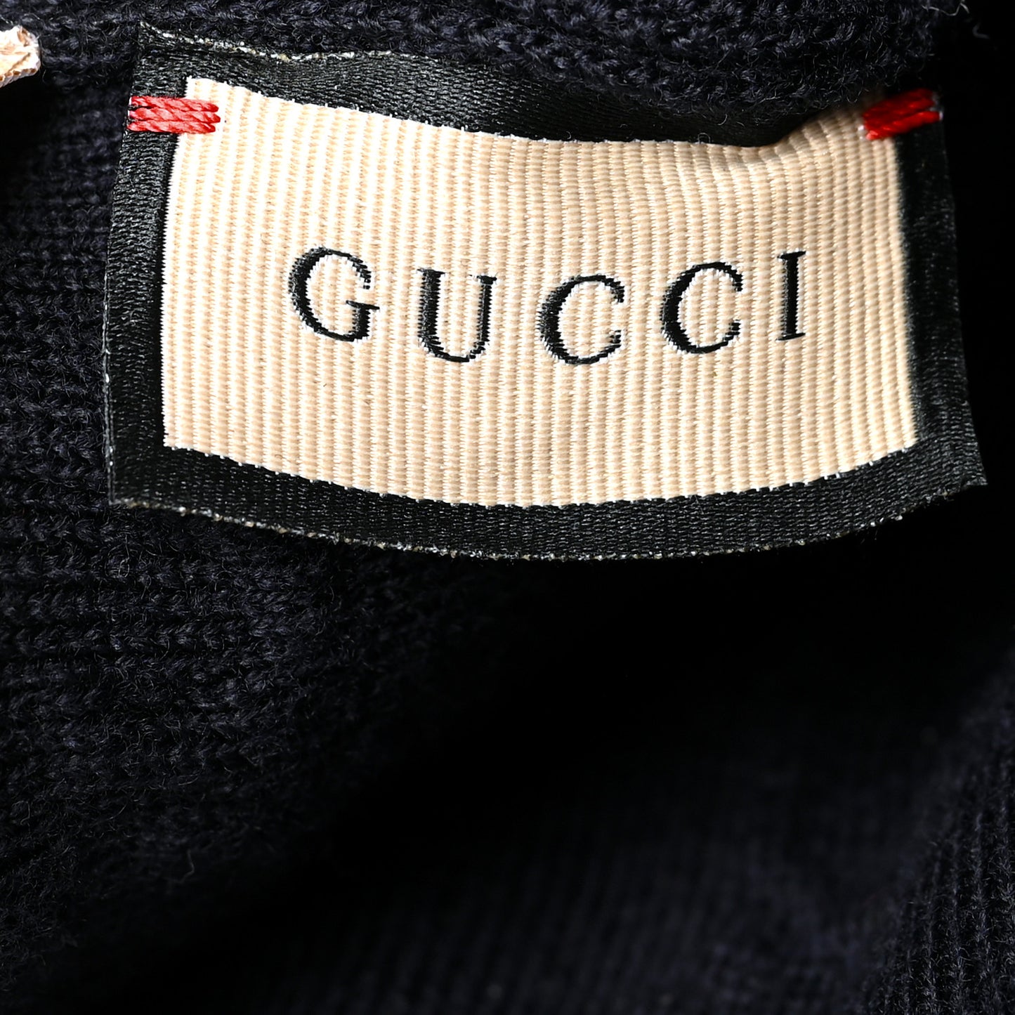 Wool Alpaca GG Monogram Beanie Hat M Navy