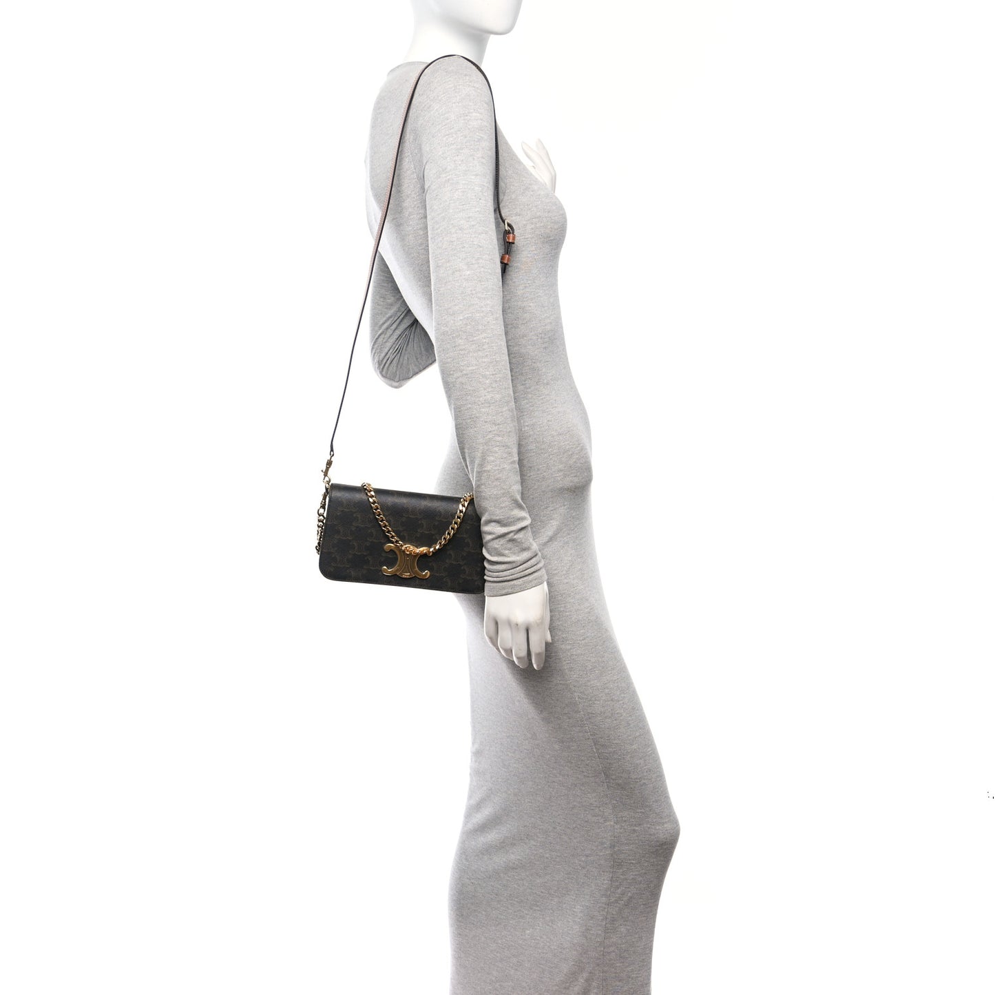 Triomphe Canvas Multipochette Tan