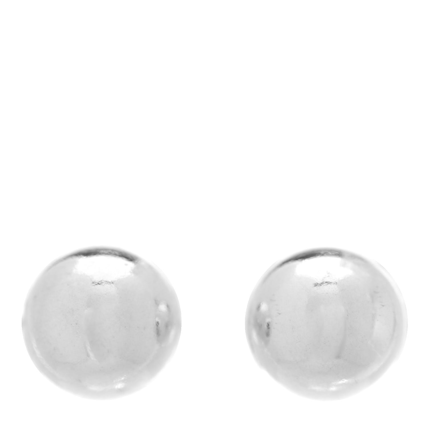 Tiffany Sterling Silver 8mm HardWear Ball Earrings 1 of 4