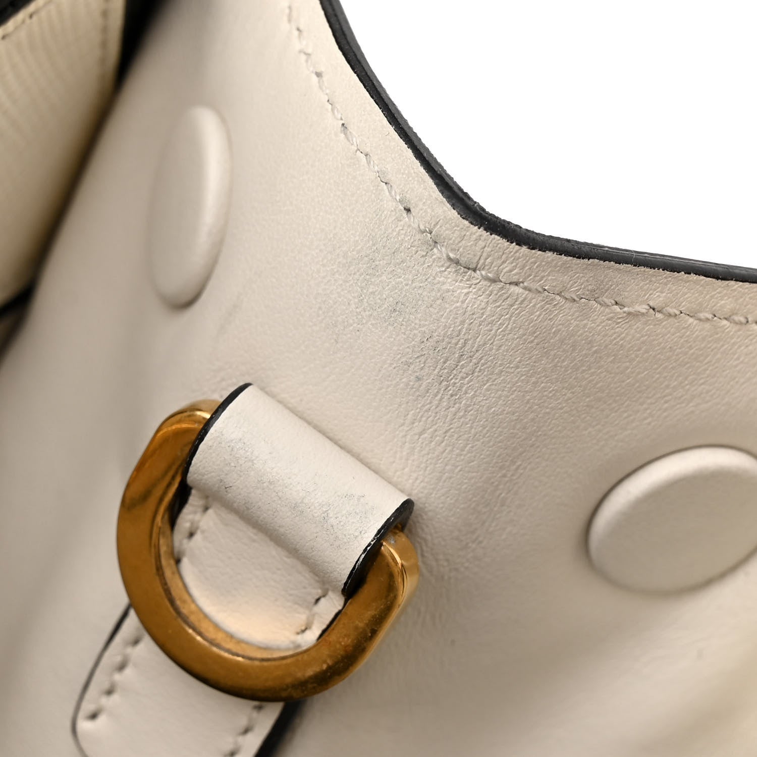 Prada Saffiano City Calfskin Greche Paradigme Bag White Black 13 of 20