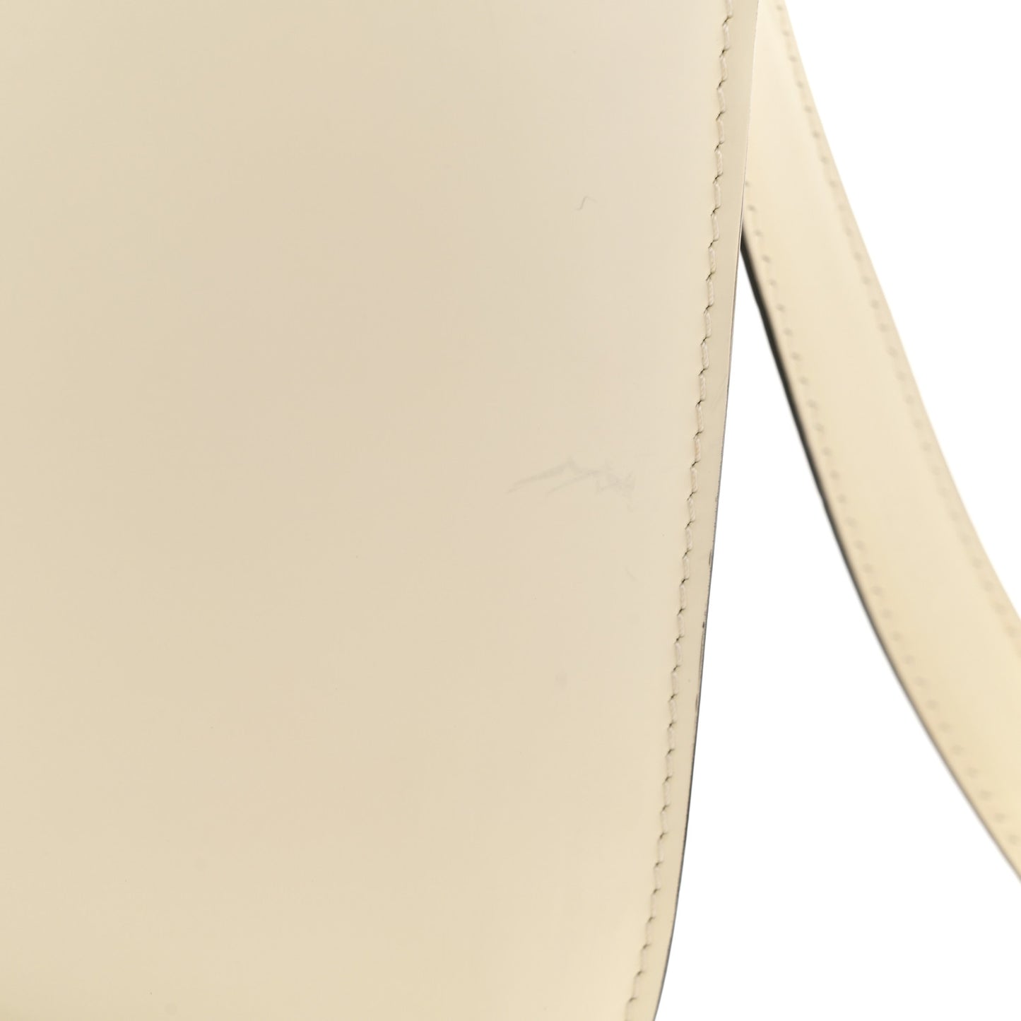 Spazzolato Calfskin Medium Classic Box Flap Bag White