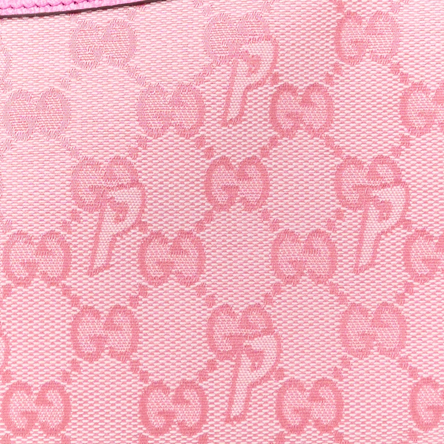 X PALACE GG Supreme Monogram Palace Textured Dollar Calfskin Shoulder Bag Pink Pale Rose Palace