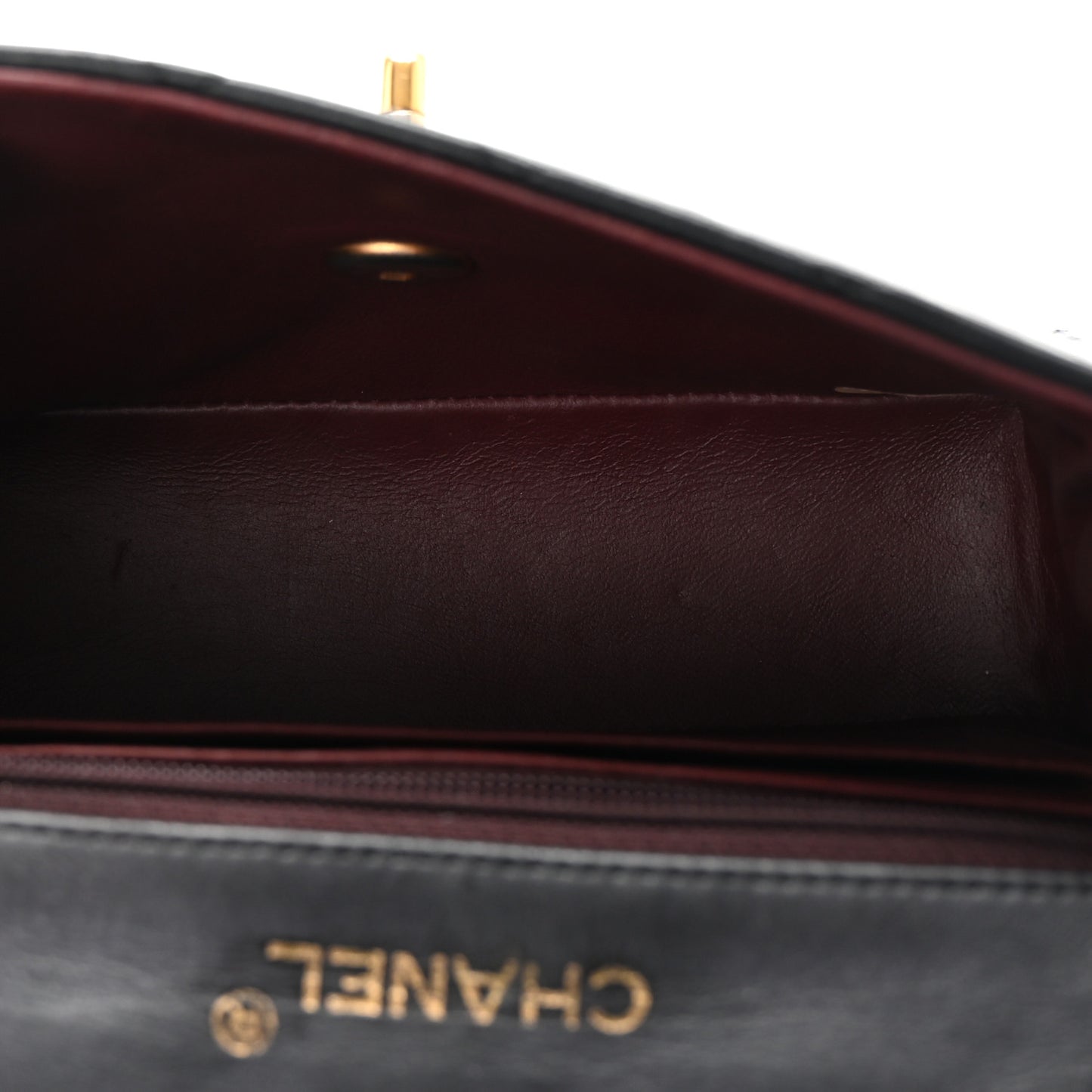 Lambskin Quilted Mini Square Flap Black