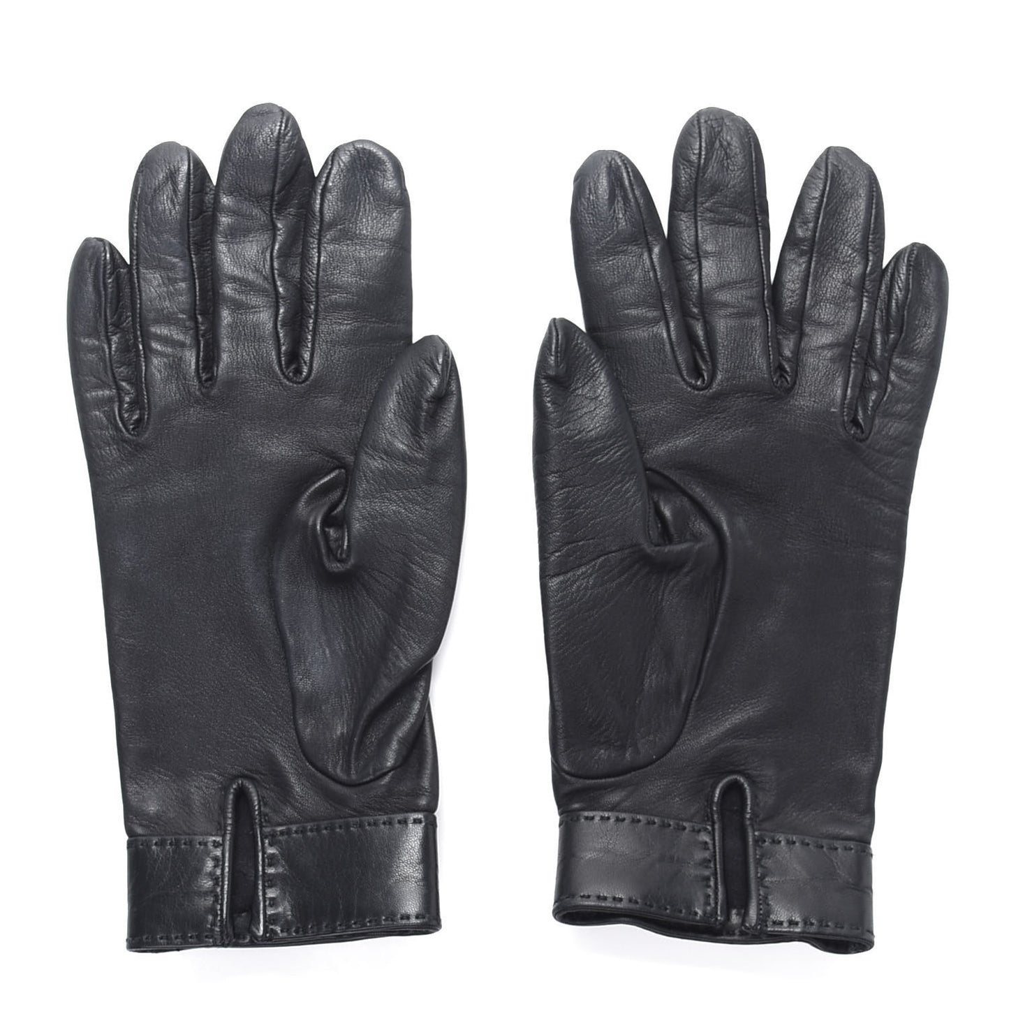 Lambskin Collier De Chien Gloves 7.5 Black