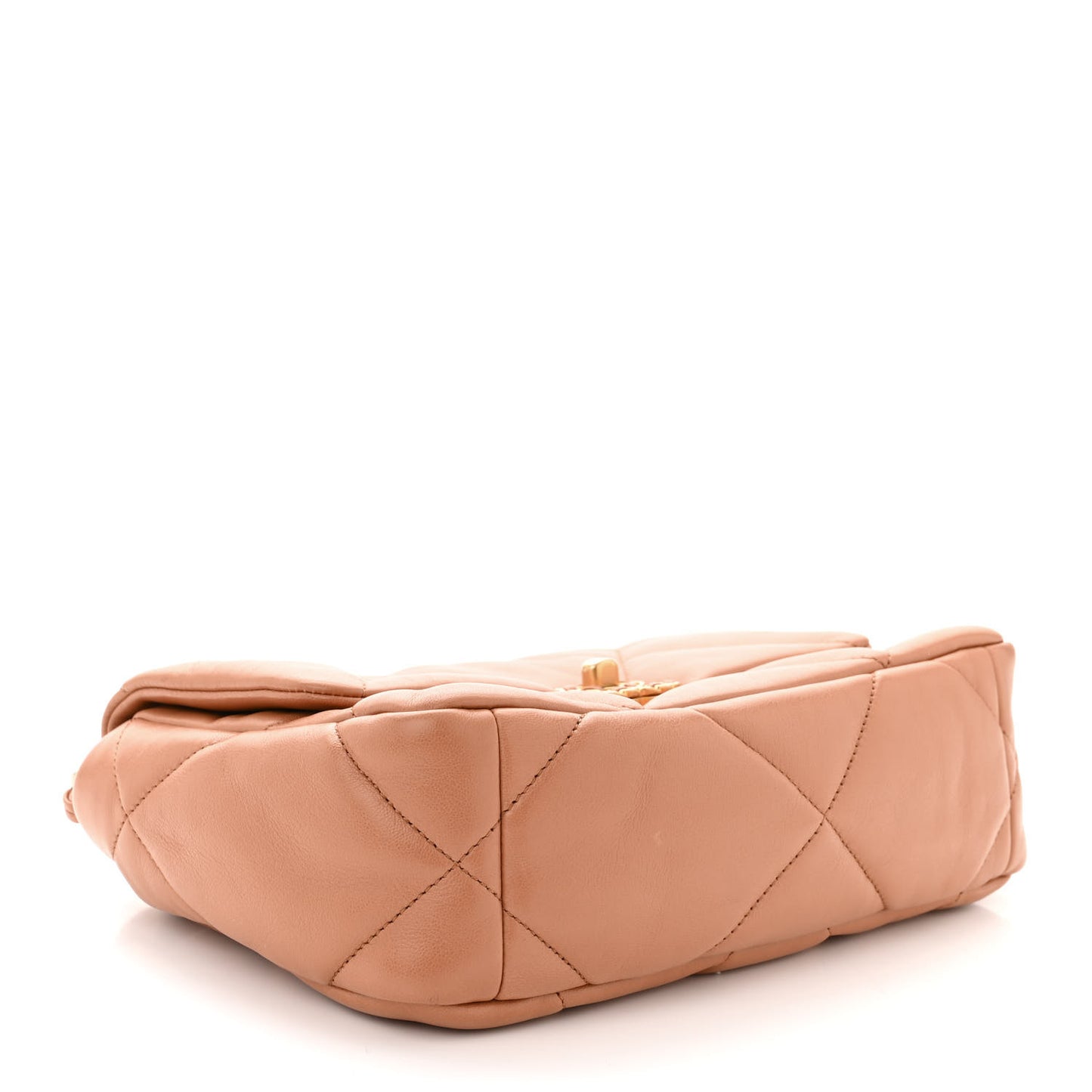 Lambskin Quilted Medium Chanel 19 Flap Brown