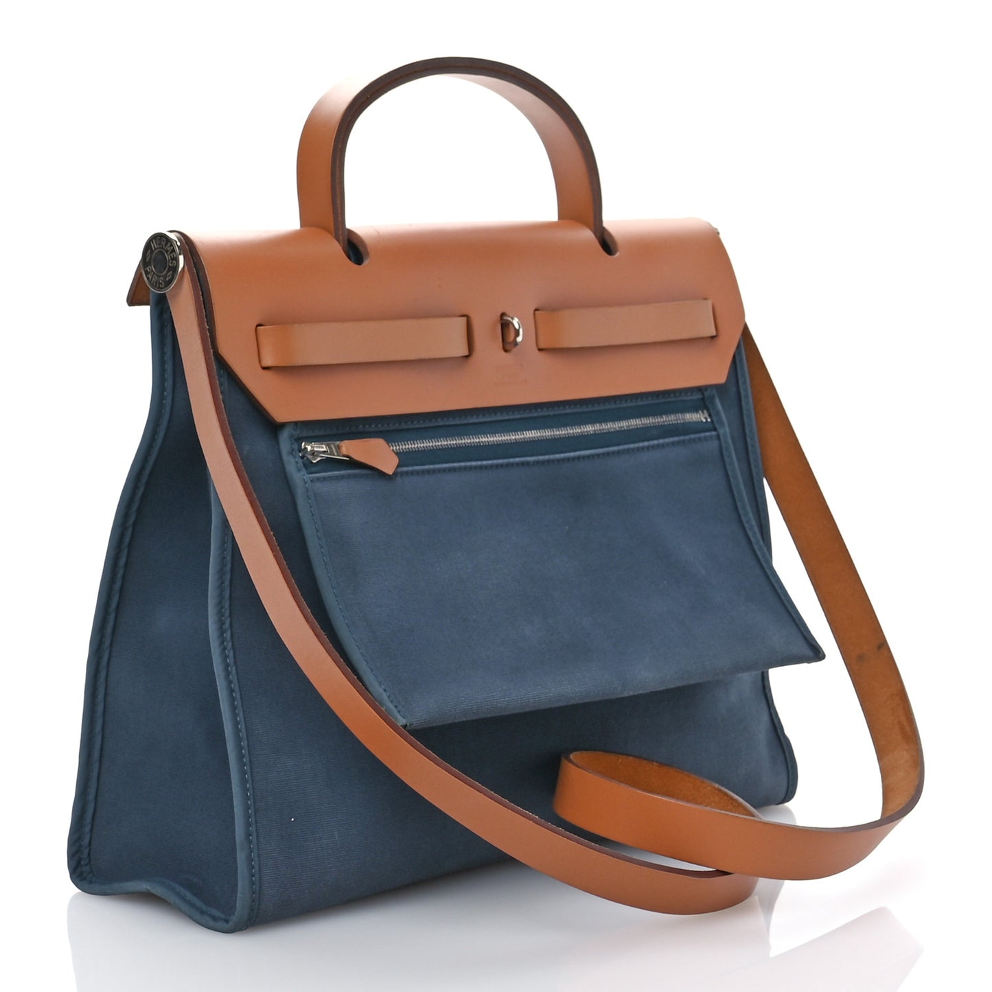 Toile Vache Hunter Herbag Zip 31 PM Azur Natural