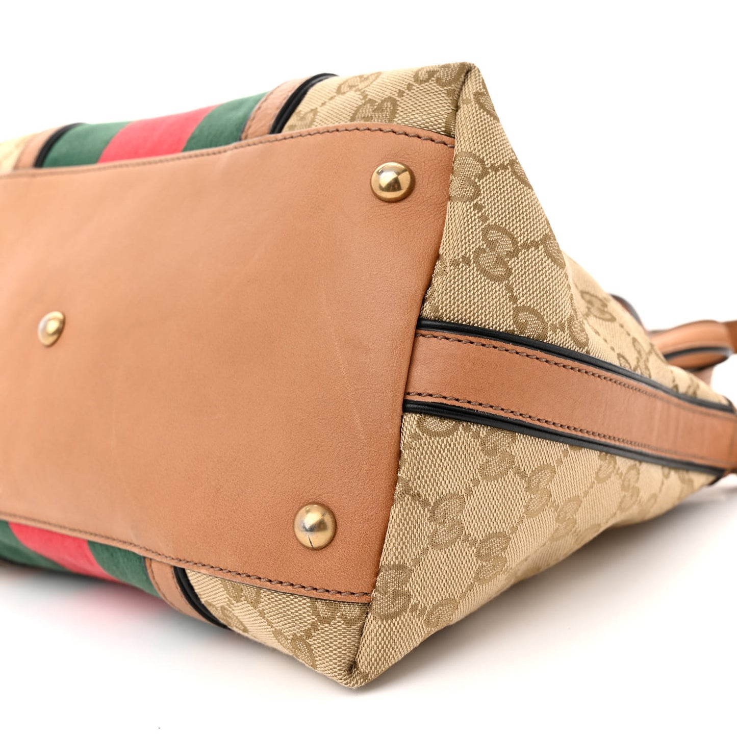 Monogram Web Rania Top Handle Bag Natural