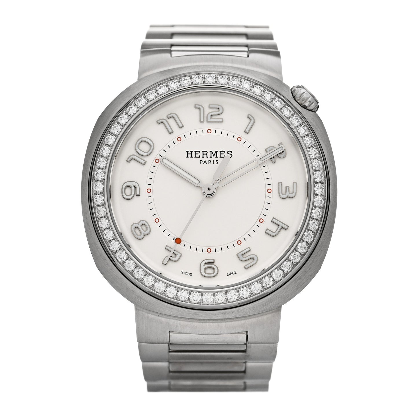 Stainless Steel Diamond Bezel 36mm Cut Automatic Watch