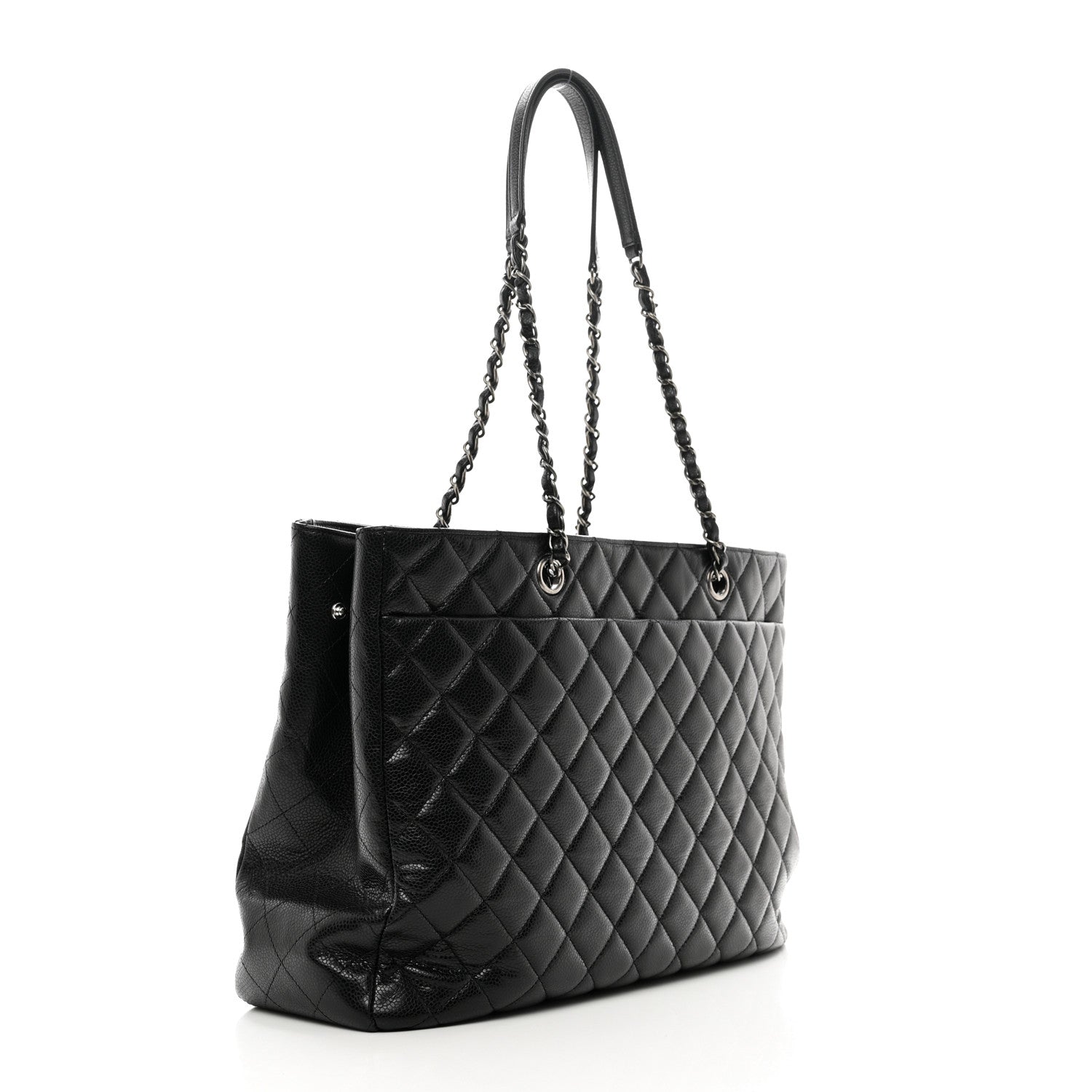 Chanel Caviar Quilted Large Shopping Tote Black 3 of 12