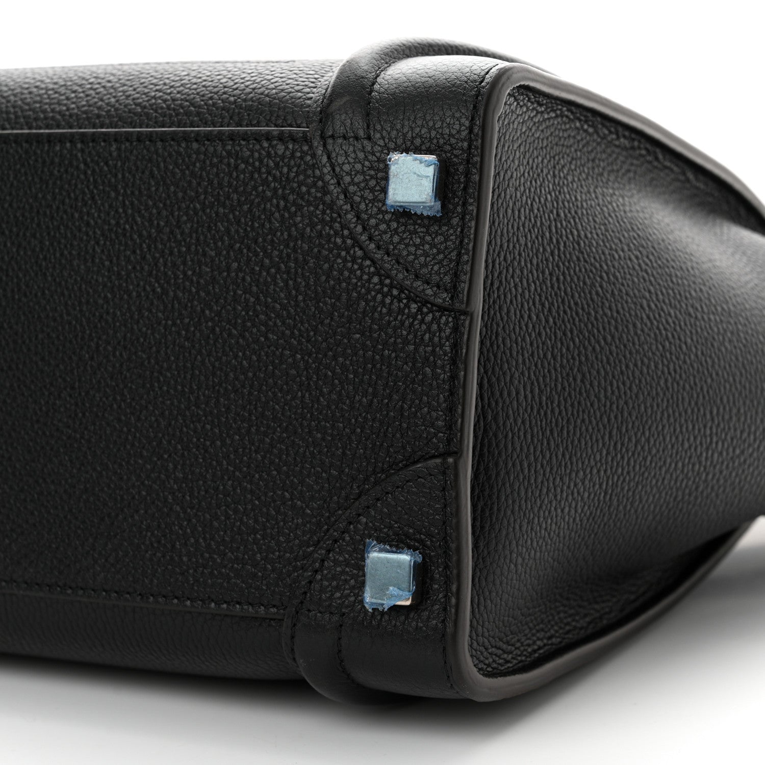 Celine Drummed Calfskin Micro Luggage Black 10 of 11