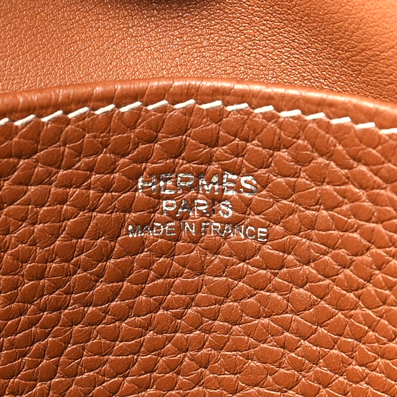 Hermes Taurillon Clemence Halzan 31 Gold 6 of 12
