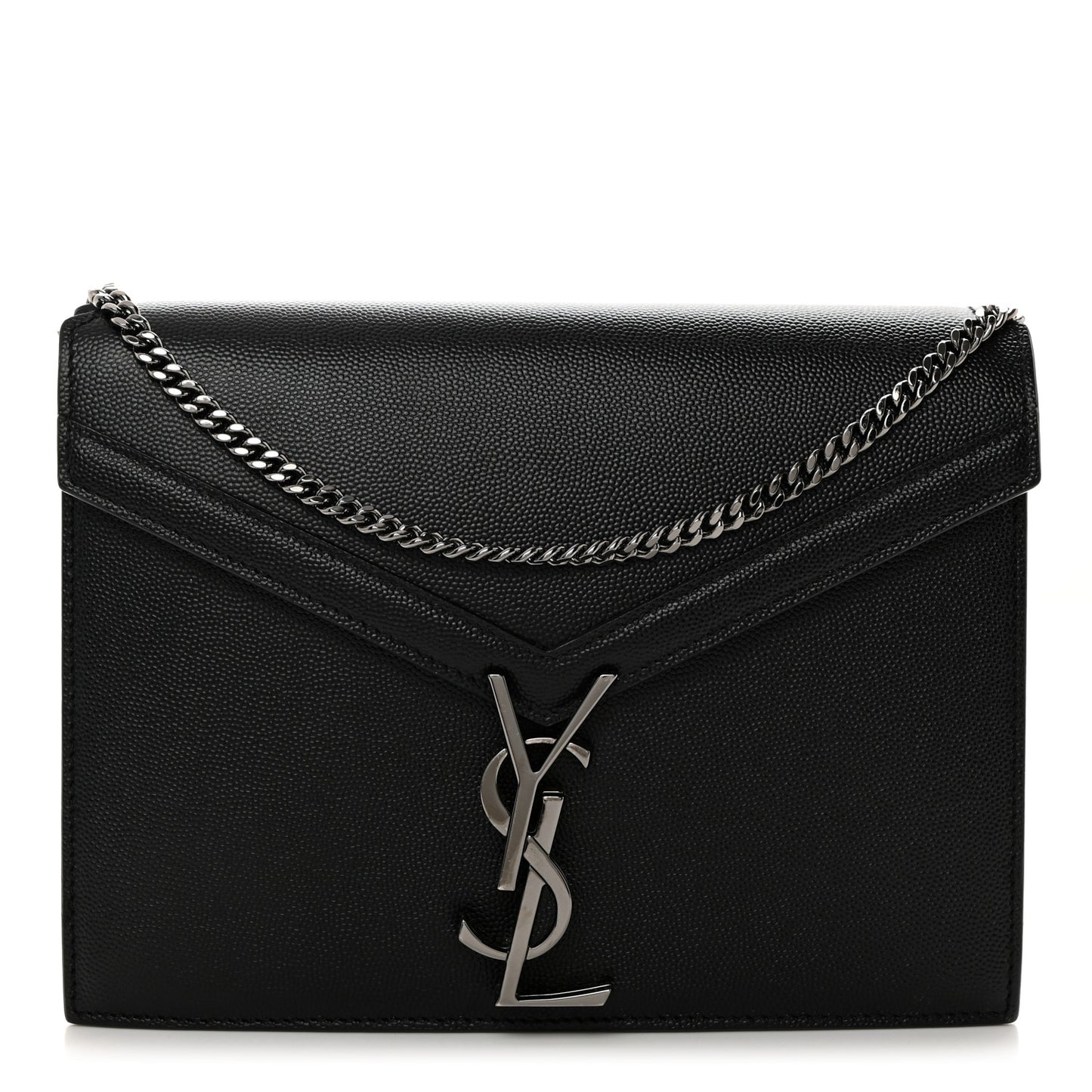 Grain De Poudre Monogram Cassandra Clasp Bag Black