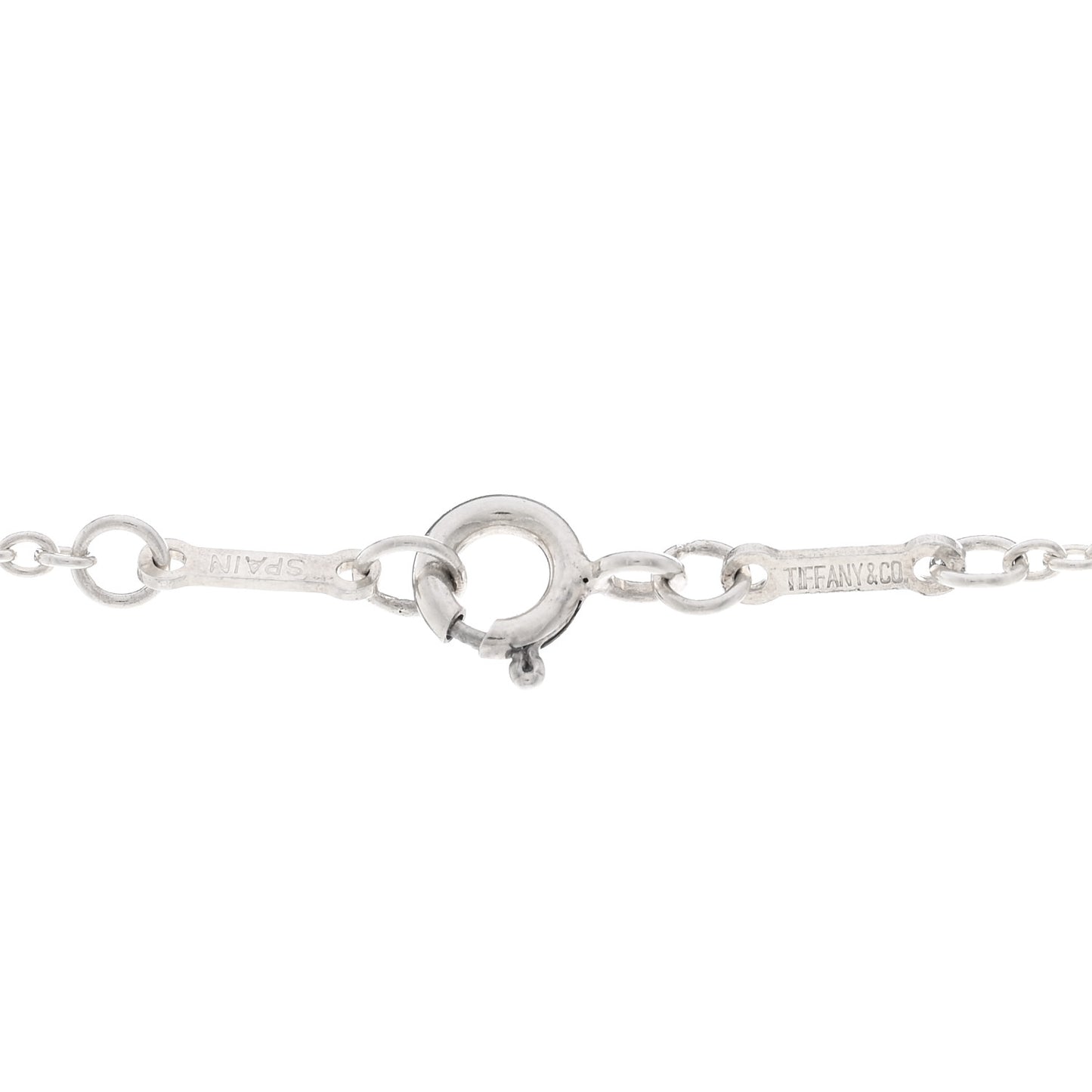 Sterling Silver 22mm Elsa Peretti Open Heart Pendant Necklace