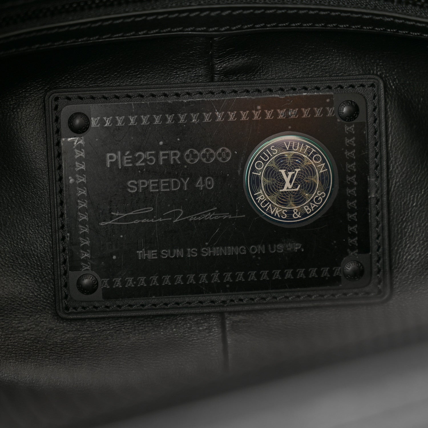 Louis Vuitton Calfskin Monogram Speedy P9 Bandouliere 40 Ultra Black 6 of 10