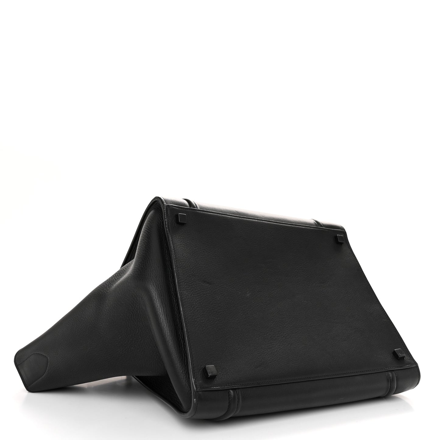 Grained Calfskin Medium Phantom Luggage Black