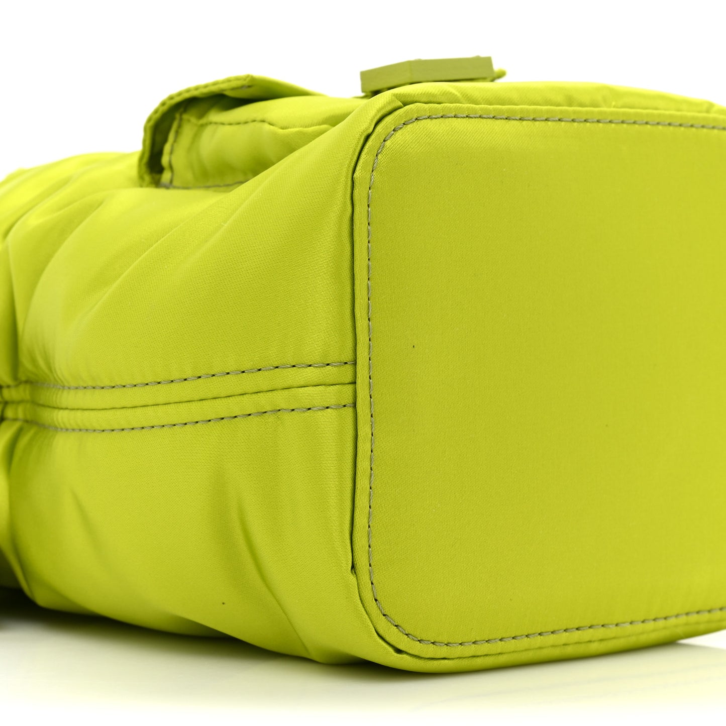 Nylon Ninfa Vitello King Cuoio Mini Mon Tresor Bucket Bag Wasabi