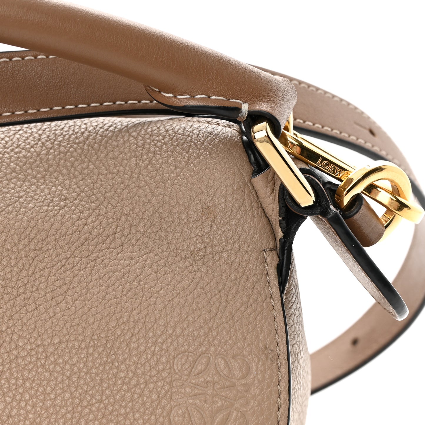 Grained Calfskin Small Puzzle Bag Sand Mink