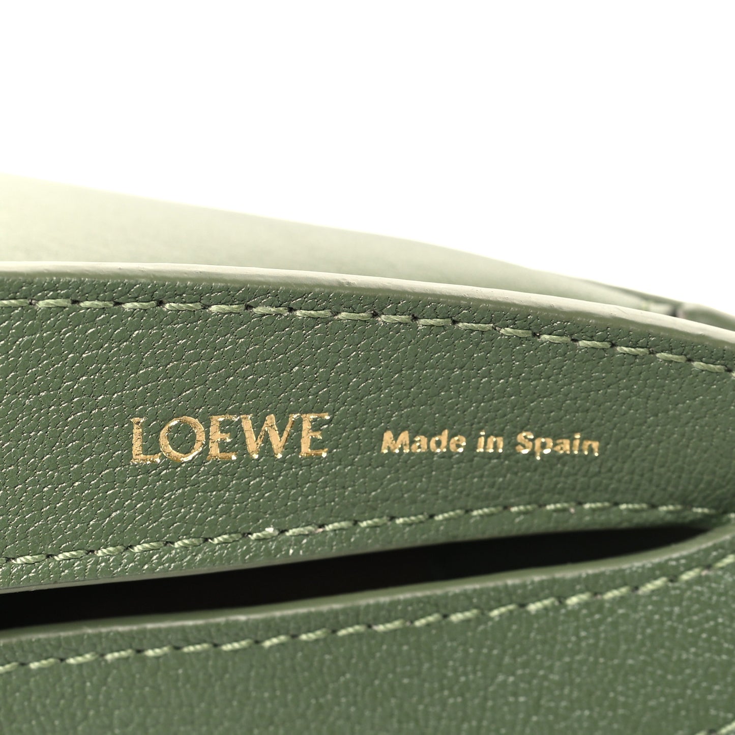 Satin Calfskin Jacquard Small Luna Bag Avocado Green