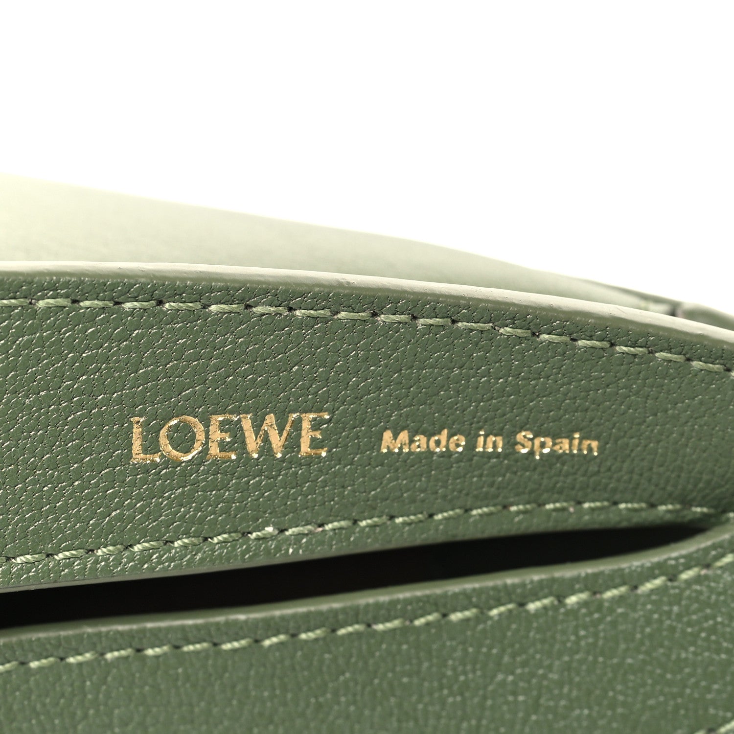 Loewe Satin Calfskin Jacquard Small Luna Bag Avocado Green 6 of 8