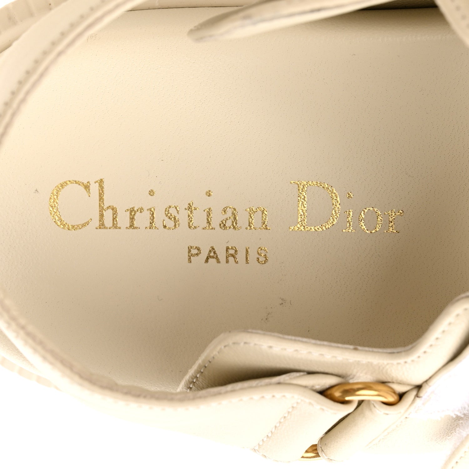 Christian Dior Lambskin Dioract 10mm Sandals 36.5 Off White 7 of 10