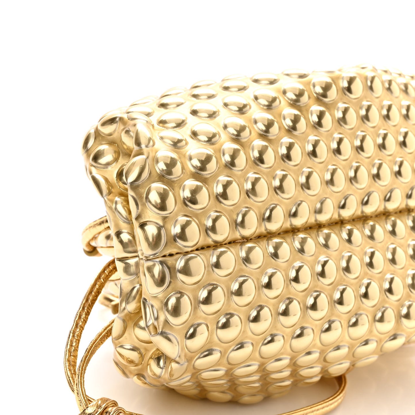 Metallic Fabric Bubble Wrap The Mini Pouch Gold