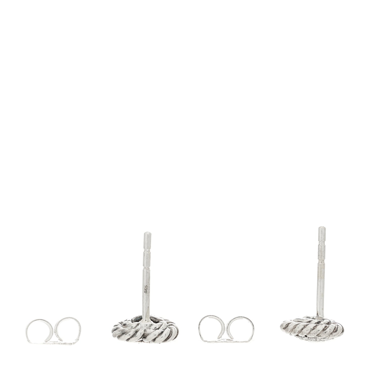 Sterling Silver Diamond Petite Pave Heart Earrings