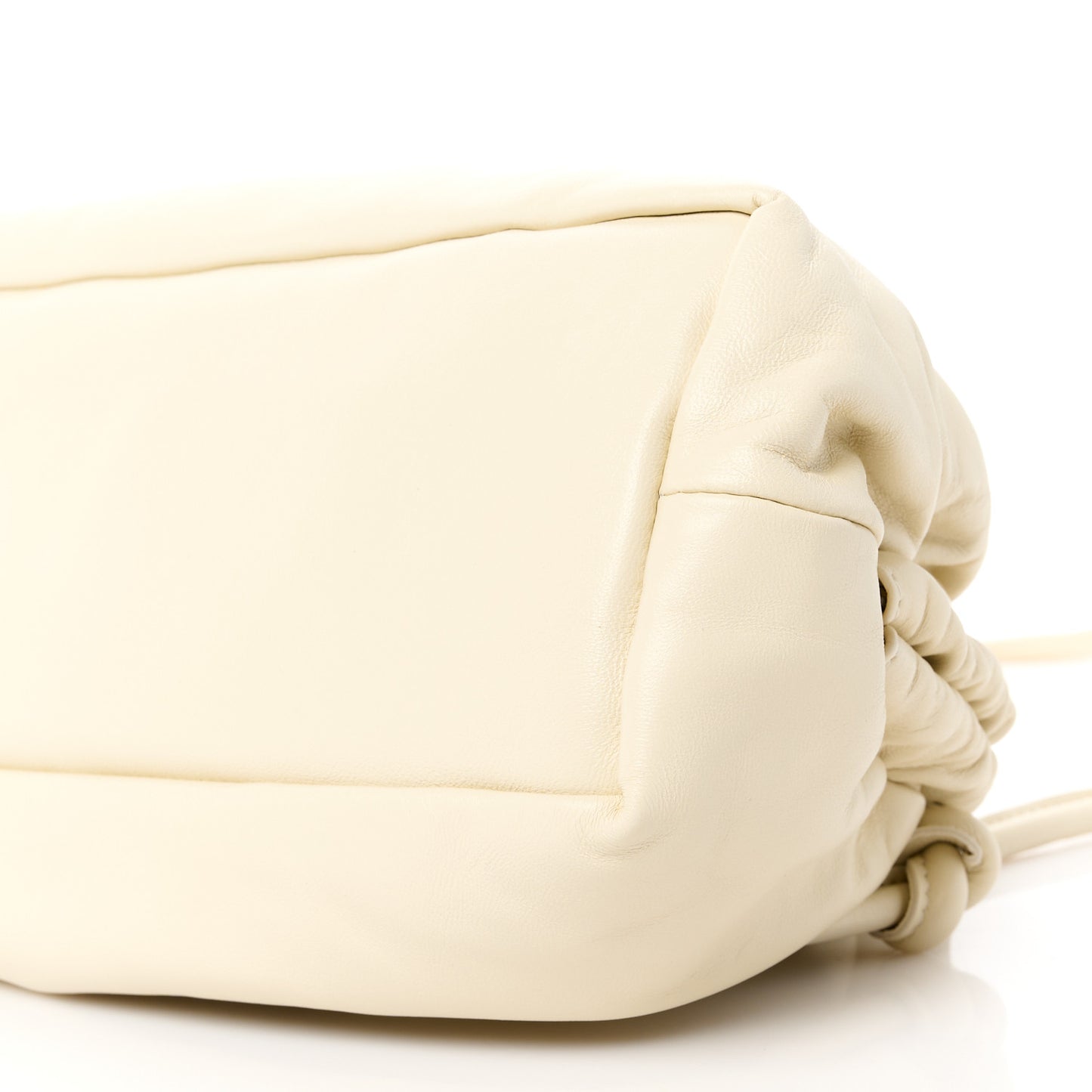 Lambskin Cloud Clutch White